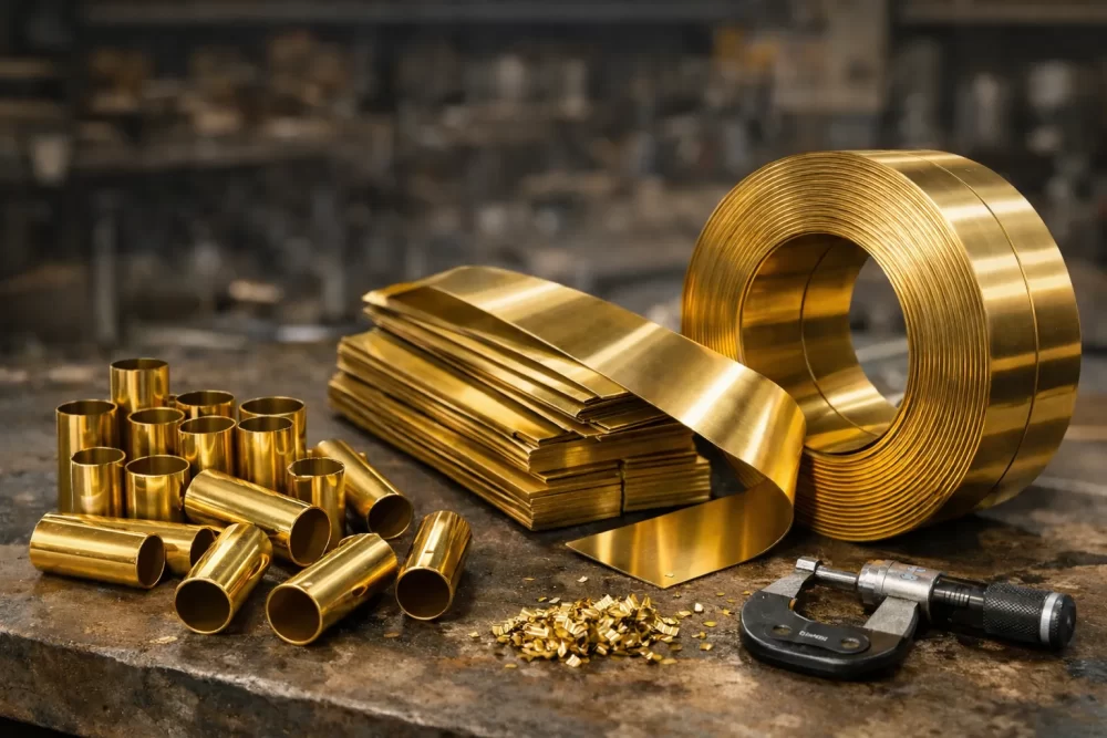 70/30 Brass Case Cups & Brass Strips